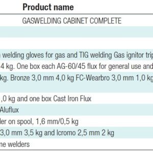GASWELDING CABINET COMPLETE