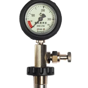 Pressure test gauge for cylinders.