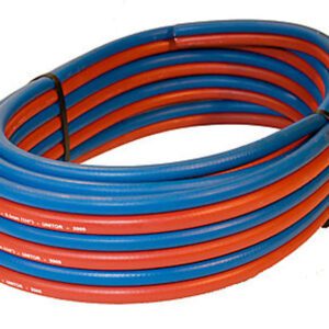 TWIN HOSE 2X6.3MM (1/4INCH) RED/BLUE,50 MTR COIL