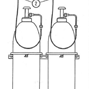 HIGH PRESS.HOSE OX 1 MTR AND CABLE W/ ELBOW