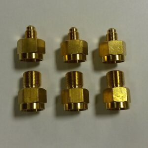 GAUGE ADAPTOR 3/8 -1/4, 6 PCS